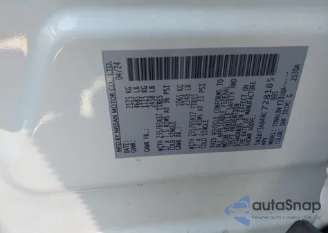 2024 Nissan Rogue S Intelligent Awd из США, поврежденный, VIN 5N1BT3AB4RC728185